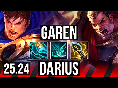 GAREN vs DARIUS (TOP) | 19/1/6, 59K damage | KR Master | 25.24