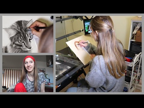 ART VLOG - Aufträge zeichnen✏️ & Atelier Update // Creative Artpoint