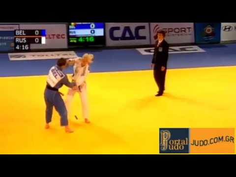 European Judo Championship Vienna 2010 Bronze -48kg Van Snick (BEL)-Bogdanova (RUS)