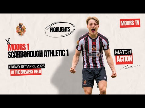 Highlights | Spennymoor Town 1 Scarborough Athletic 1 | Friday 18th April 2025