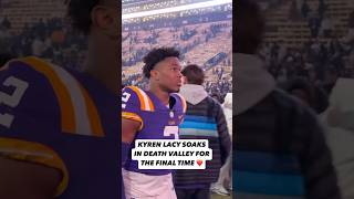 Download lagu KYREN LACY SOAKS IN DEATH VALLEY FOR THE FINAL TIME AT LSU 💜 mp3