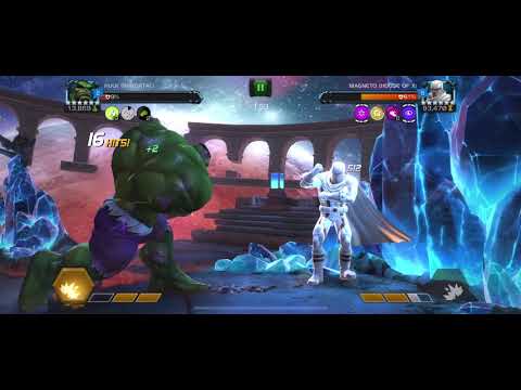 MCOC- Immortal Hulks smashes Map 7 White Magneto miniboss 💪💪😎😎