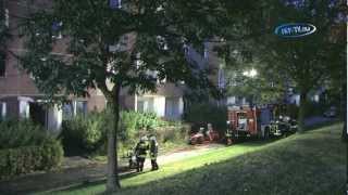 preview picture of video 'Reale Explosion bei Feuerwehrübung in Wilkau Haßlau (Sachsen) 08.09.2009'