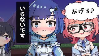 【手描き】あかりんゴーグルの受取を頑なに拒否する紡木こかげ【ぶいすぽっ!/一ノ瀬うるは/夢野あかり/紡木こかげ】【マンガ動画/アニメ/VTuber】