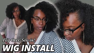 Flip Over Sew-In Wig Install on Thin Hair NEW AFFORDABLE V-Part Cap NO LEAVE OUT METHOD NadulaHair