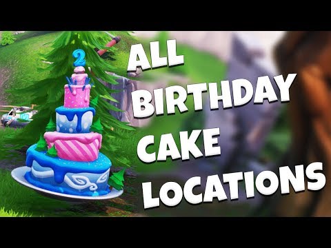 ALL BIRTHDAY CAKE LOCATIONS – Fortnite Birthday Challenges Guide