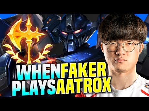 WHEN FAKER PLAYS AATROX! - SKT T1 Faker Plays Aatrox vs Pantheon Mid! |  Season 2020 KR SoloQ