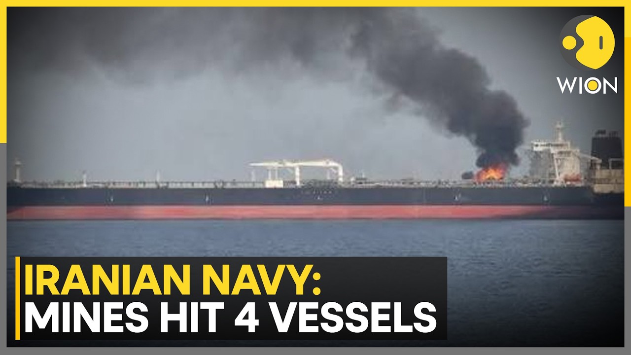 Iran Says Four Commercial Vessels Struck By Sea Mines Near Hormuz | WION News