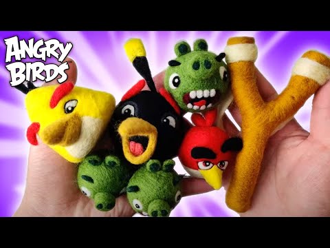 Angry Birds Slingshot Stories But As Needlefelt Wool Art ✨