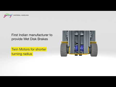 Godrej BRAVO 3 Wheel Electric Forklift 1.6 / 2.0 tonne