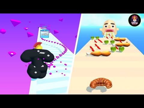 Tall Man Run vs Sandwich Runner 3XT ! Top IOS Android new Max Level Game Trailer gaming gameplay