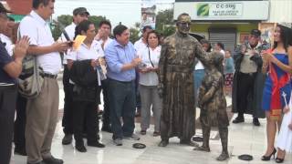 preview picture of video 'Develacion de monumento a Monseñor Romero'