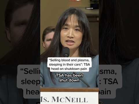 "Selling blood and plasma, sleeping in their cars": TSA head on shutdown pain