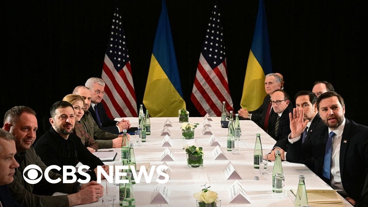Vance meets with Zelenskyy after demanding NATO allies boost defense spending