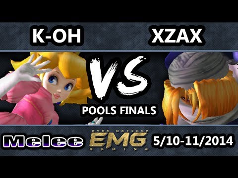 GOML - K-OH (Peach) Vs. CT | Xzax (Sheik) SSBM Pools Winners Finals - Smash Bros. Melee