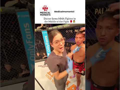 Doctor Saves MMA Fighter in the Middle of the Fight 🥊👩‍⚕️
