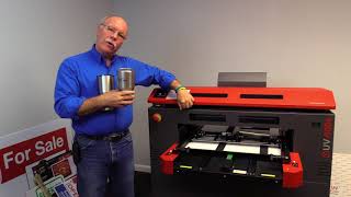 Making Custom Tumblers | Compress LED UV Printer Conical Printing Jig