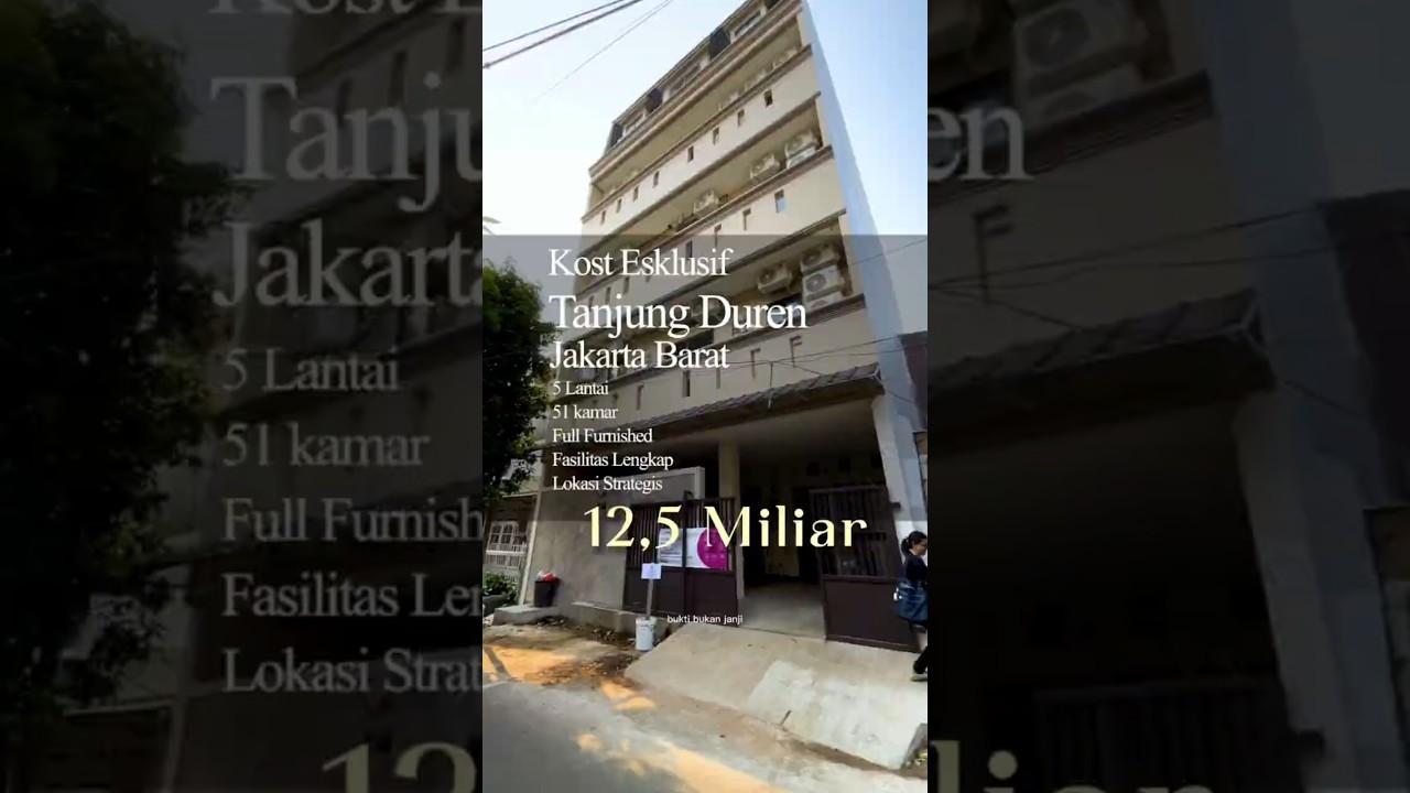 Active Boarding House for Sale in Tanjung Duren, West Jakarta
