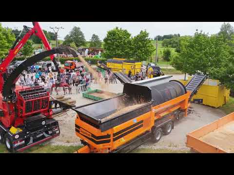 Štěpkovač TCS Donar 5810 V & Bubnový třídič DOPPSTADT SM 518.2 | v praxi | MALCOM DEN