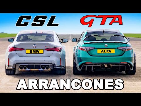 BMW M4 CSL vs Alfa Romeo Giulia GTA: ARRANCONES
