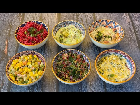 Summer Special 6 Salad Recipes | 6 Quick and Easy Raita Recipes | Maharashtrian Koshimbir | Pachadi