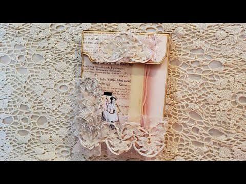Shabby Chic Small Folio Journal -   DT  Oohlala Vintage Treasures