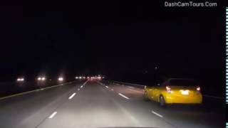 Night Freeway Driving. Oceanside, San Diego County to Los Angeles CA. DashCam No music. No Talking