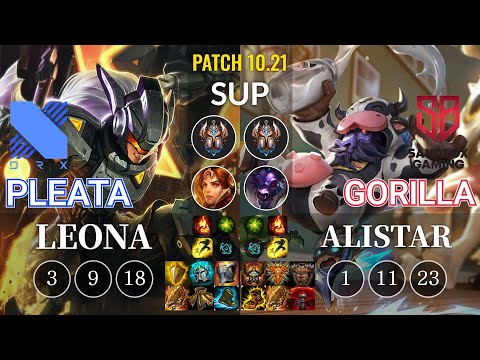 DRX Pleata Leona vs SB GorillA Alistar Sup - KR Patch 10.21
