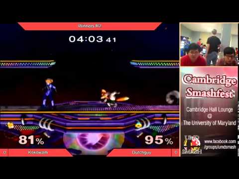UMD Smashfest 3/7/14 - Kokowam (P1) vs Dutch (P4) Winners R2