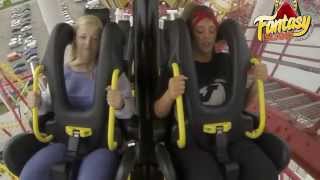 Charlotte Crosby Rides the Odyssey Rollercoaster! Wardrobe Malfunction!!