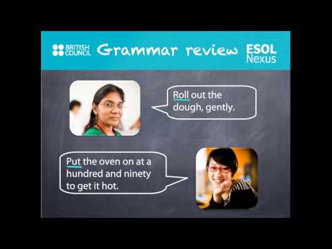 Imperatives: giving instructions