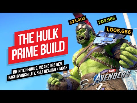 HULK PRIME BUILD | INFINITE HEROICS, RAGE INVINCIBILITY & MORE! | Marvel's Avengers Game
