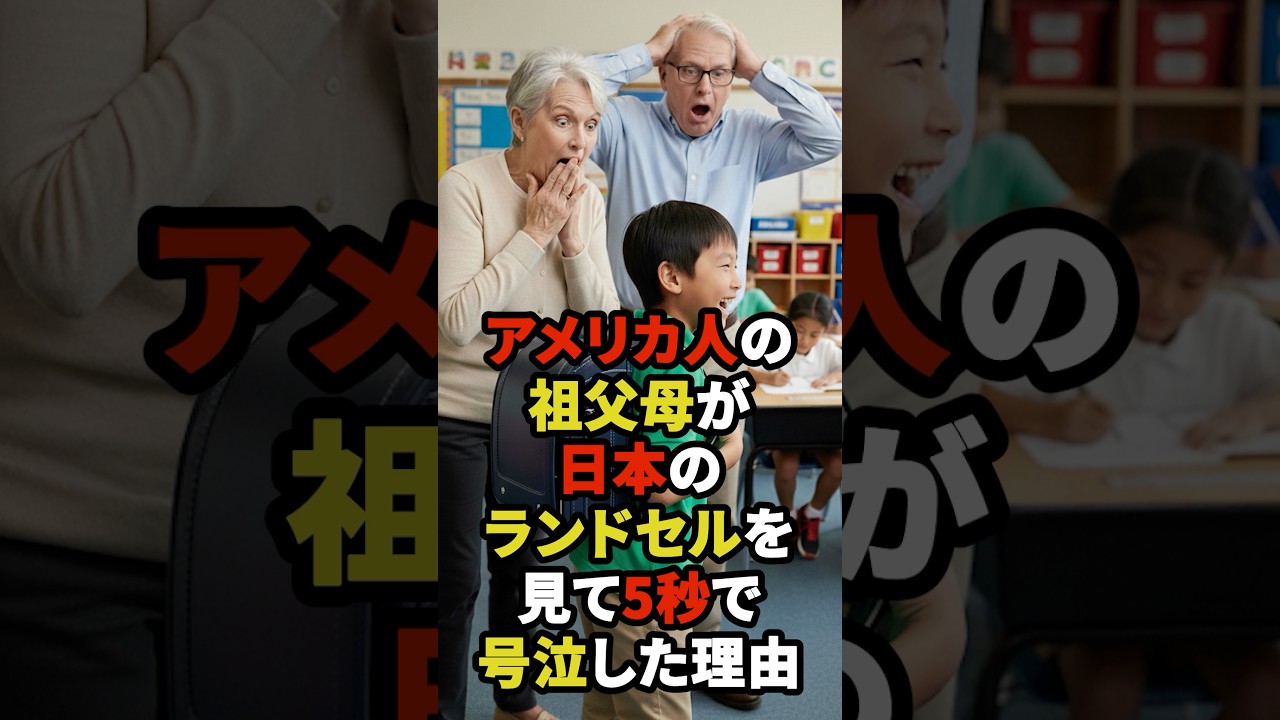 「日本のランドセルだけはダメ！」アメリカ人の祖父母が日本のランドセルを見て突然号泣した理由 #海外の反応　　　　　　　　　　　　　　　楽曲提供：株式会社ウナシ