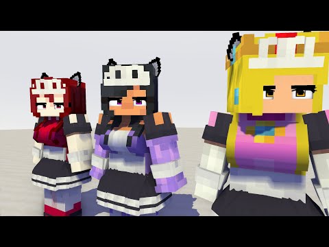 TUTU FIRST MEET YAY ARIGATO FNF GIRLFRIEND, APHMAU, PRINCESS PEACH - MINECRAFT ANIMATION #shorts