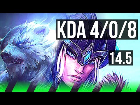 VOLIBEAR vs SEJUANI (JNG) | 4/0/8, Rank 16 | KR Challenger | 14.5