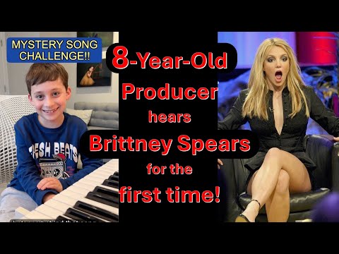 8-Yr-Old Producer MILES MUSIC KID hears BRITNEY SPEARS for the first time!
