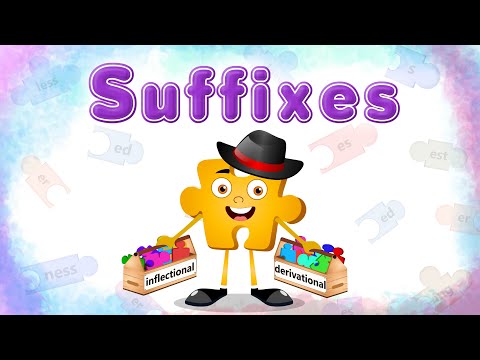 Suffix for Kids | What Are Suffixes? | Suffixes -s, -es, -er, -est, -ed, -ing, -ful, -less, -hood