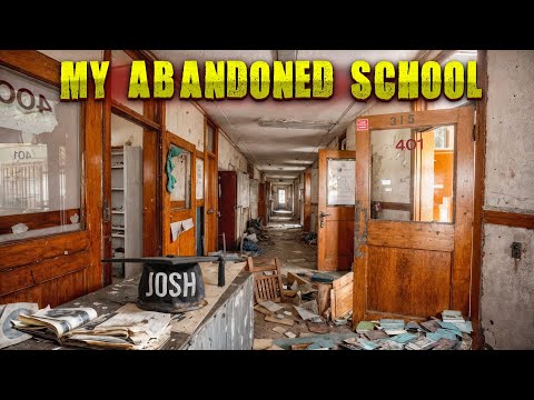 Exploring My Abandoned Middle School (Found My Yearbook) The RETURN 