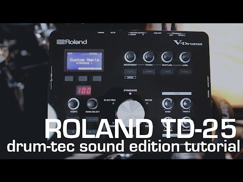 drum-tec Tutorials: How to load additional drum sounds to your Roland TD-25 module