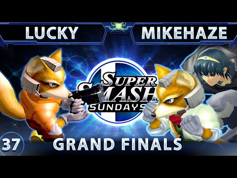 SSS 37 - Lucky (Fox) Vs. JJs MikeHaze (Fox/Marth) SSBM Grand Finals - Smash Melee