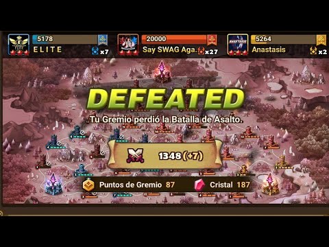 Siege Legend   E L I T E  vs  Say Swag Again  vs  Anastasis   Summoners War GarraNegra