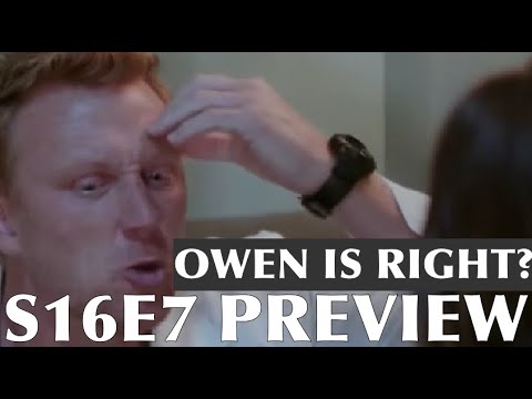 S16E7 Grey's Anatomy Season 16 Episode 7 Promo Preview | New Twist? Owen is Right?