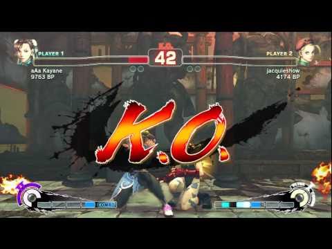 SSF4: Kayane (Chun-Li) VS jacquieshow (Cammy)