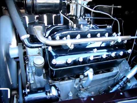 1932 Lincoln Model K Murray Engine Sound, Rev and Exhaust Note