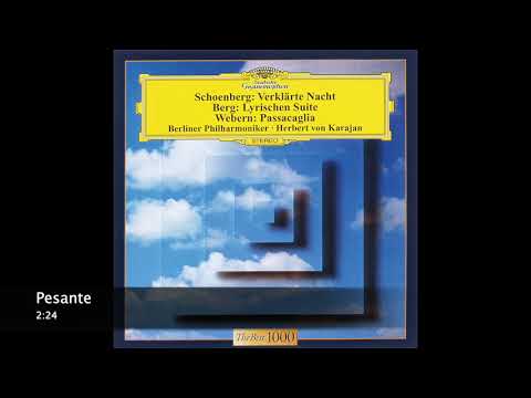 Schoenberg: Verklärte Nacht, Op.4/BERLINER PHIL.../Herbert von Karajan/ Recording: Dec.1973