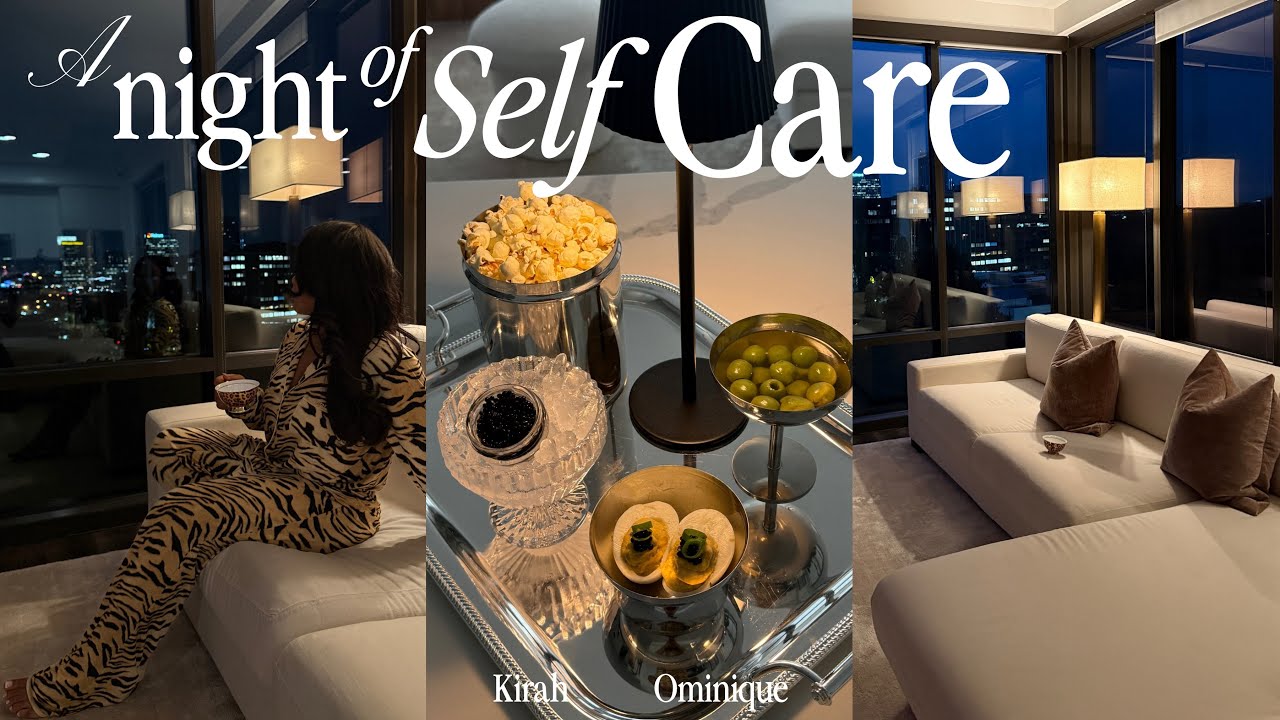a night of self-care | how to smell irresistable + caviar snack plate + sushi bake + painting & more