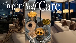 a night of self-care | how to smell irresistable + caviar snack plate + sushi bake + painting & more