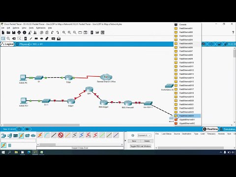 10.2.6 Packet Tracer - Use LLDP to Map a Network