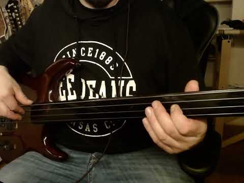 Vasco Rossi - Vivere una favola - fretless bass cover