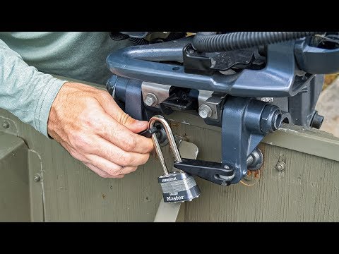 4 BEST Ways To Lock Outboard Motor To Your Boat | Stop Thieves